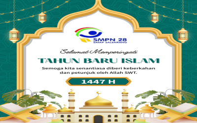 Keluarga Besar UPTD SMPN 28 Satap Salenrang Mengucapkan Selamat Memperingati Tahun Baru Islam 1447 H.